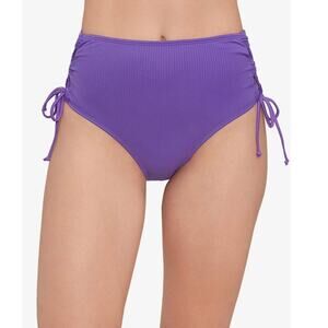 Salt + Cove Junior's Purple Raised Rib Lace Bikini Bottom Swimsuit Large NWT